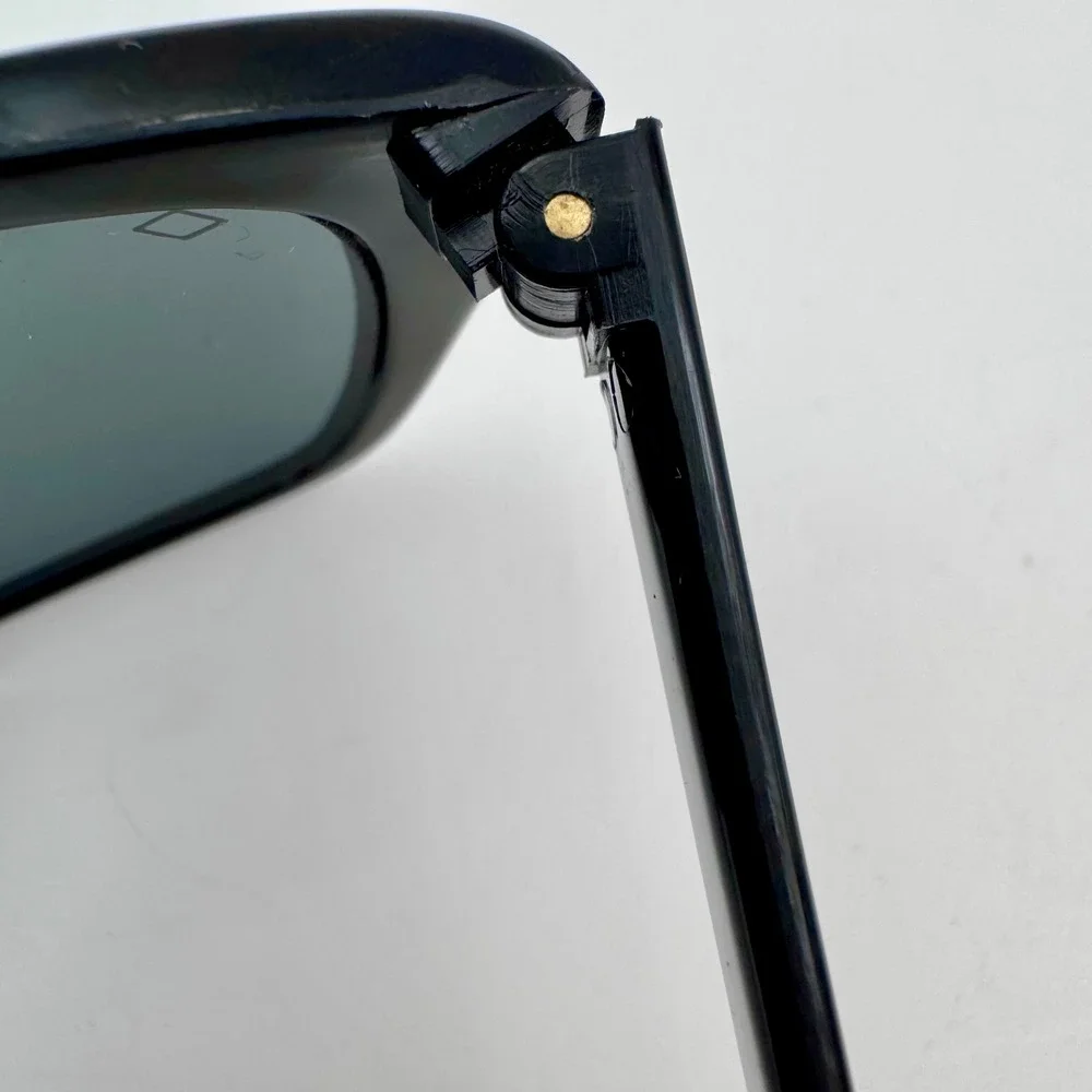 Vintage 60s/70s Black Diamond‎ Sunglasses Frame France Black Wayfarer